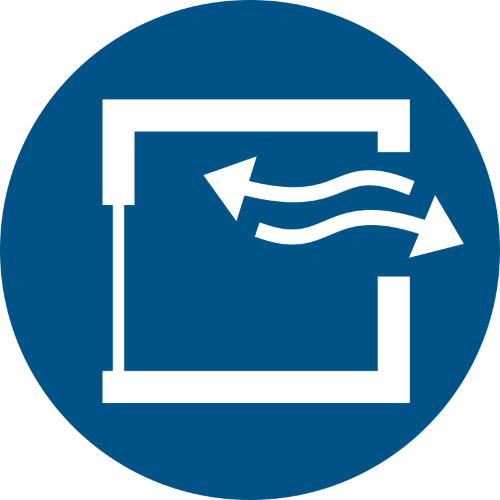 Знак M057 Обеспечить непрерывное проветривание