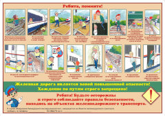 Плакат: Хождение по путям строго запрещено