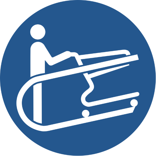 Знак M060 Держать тележку