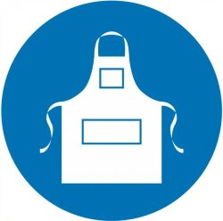 Знак M17 Работать в защитном фартуке