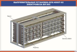 Плакат Выпрямительная установка ВУК-4000Т-02 электровоза ВЛ80с8