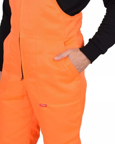 Костюм арт. СРС33705 куртка-полукомбинезон, синий с оранж. и СОП 50мм, зимний