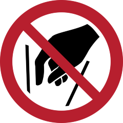 Знак P015 Не проникать внутрь