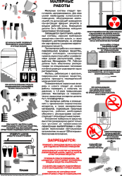 Плакат Малярные работы, 1 штука