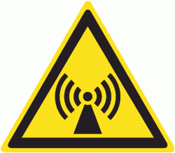 Знак W12 Внимание. Электромагнитное поле