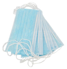 Маска одноразовая 3-х слойная на резинке (по 50 штук)