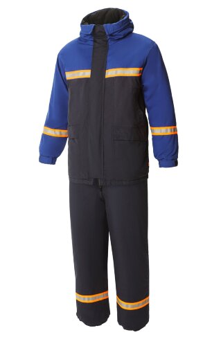 Костюм для защиты от электродуги и нефти утепленный темно-синий василек