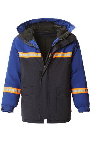 Костюм для защиты от электродуги и нефти утепленный темно-синий василек