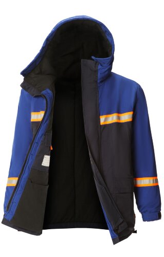 Костюм для защиты от электродуги и нефти утепленный темно-синий василек