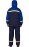 Костюм для защиты от электродуги и нефти утепленный темно-синий василек