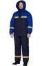 Костюм для защиты от электродуги и нефти утепленный темно-синий василек