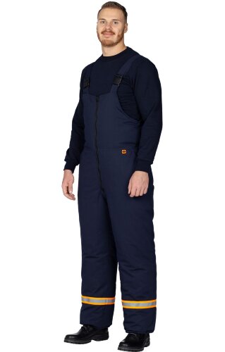 Костюм для защиты от электродуги и нефти утепленный темно-синий василек