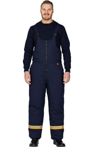 Костюм для защиты от электродуги и нефти утепленный темно-синий василек
