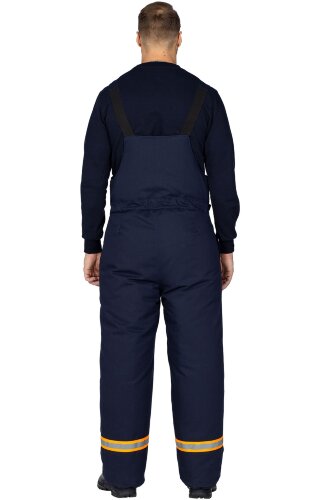 Костюм для защиты от электродуги и нефти утепленный темно-синий василек