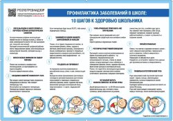 Плакат для детей по профилактике заболеваний в школе