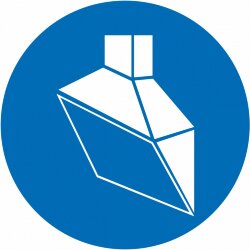 Знак M24 Проводить работы с включенной вентиляционной системой