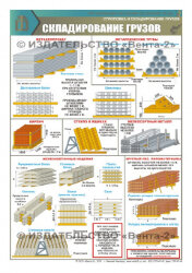 Комплект плакатов "Строповка и складирование грузов. Требования безопасности" А2, 3 листа