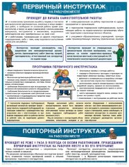 Первичный инструктаж на рабочем месте — 1 л. А2+  (465*600 мм)