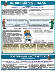 Первичный инструктаж на рабочем месте — 1 л. А2+ (465*600 мм)