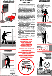 Плакат Штукатурные работы, 1 штука