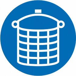 Знак M27 Правильно храни и переноси растворы и кислоты