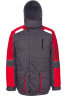 Куртка утеплённая арт. 7815 серо-красная