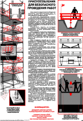 Плакат Приспособления для безопасного проведения работ, 1 штука