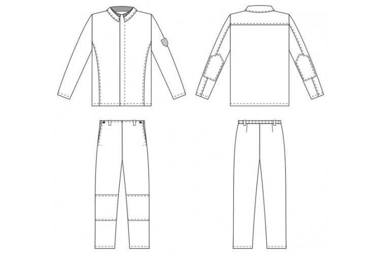 Костюм для сварщика утепленный брезентовый