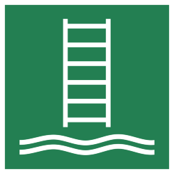 Знак E053 Посадочная лестница