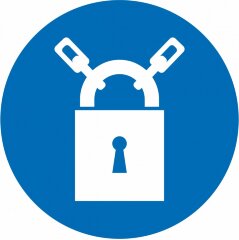 Знак M32 Закрывать на замок