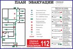 План эвакуации Локальный 300*400 мм