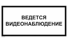 Знак VS03-03 Ведется видеонаблюдение