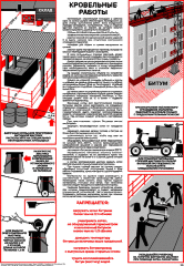 Плакат Кровельные работы, 1 штука