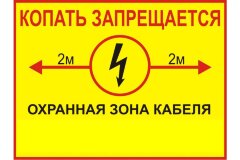 Знак Копать запрещается