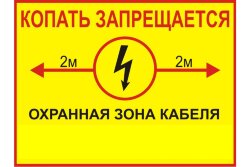 Знак Копать запрещается