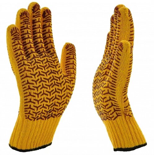 Перчатки рабочие КРОТ арт. П1311-4 с двухсторонним ПВХ покрытием