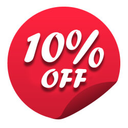 Знак Скидка 10%