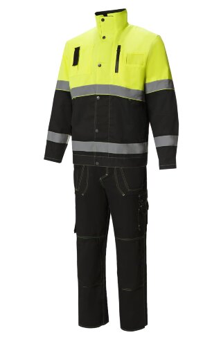 Костюм "Премиум" летний черный с лимонным