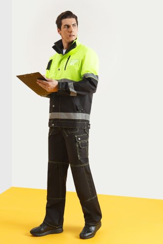 Костюм "Премиум" летний черный с лимонным