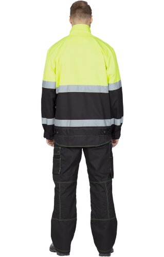 Костюм "Премиум" летний черный с лимонным