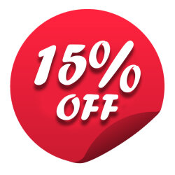 Знак Скидка 15%