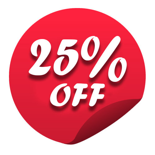 Знак Скидка 25%