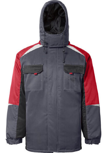 Куртка утеплённая арт. 7830 серо-красная