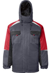 Куртка утеплённая арт. 7830 серо-красная