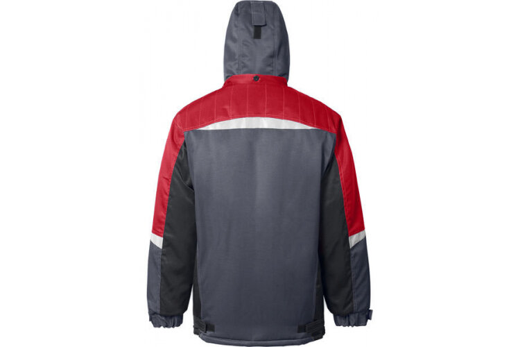 Куртка утеплённая арт. 7830 серо-красная