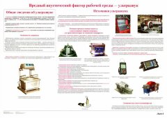 Плакат: Вредные акустические факторы рабочей среды - ультразвук (лист 8)