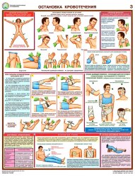 Комплект плакатов: Оказание первой помощи пострадавшим, 6 листов