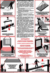 Плакат Монтажные работы, 1 штука