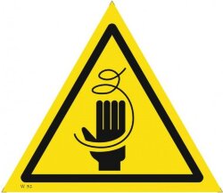 Знак W31 Осторожно. Стружка