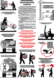 Плакат Погрузочно-разгрузочные работы, 1 штука